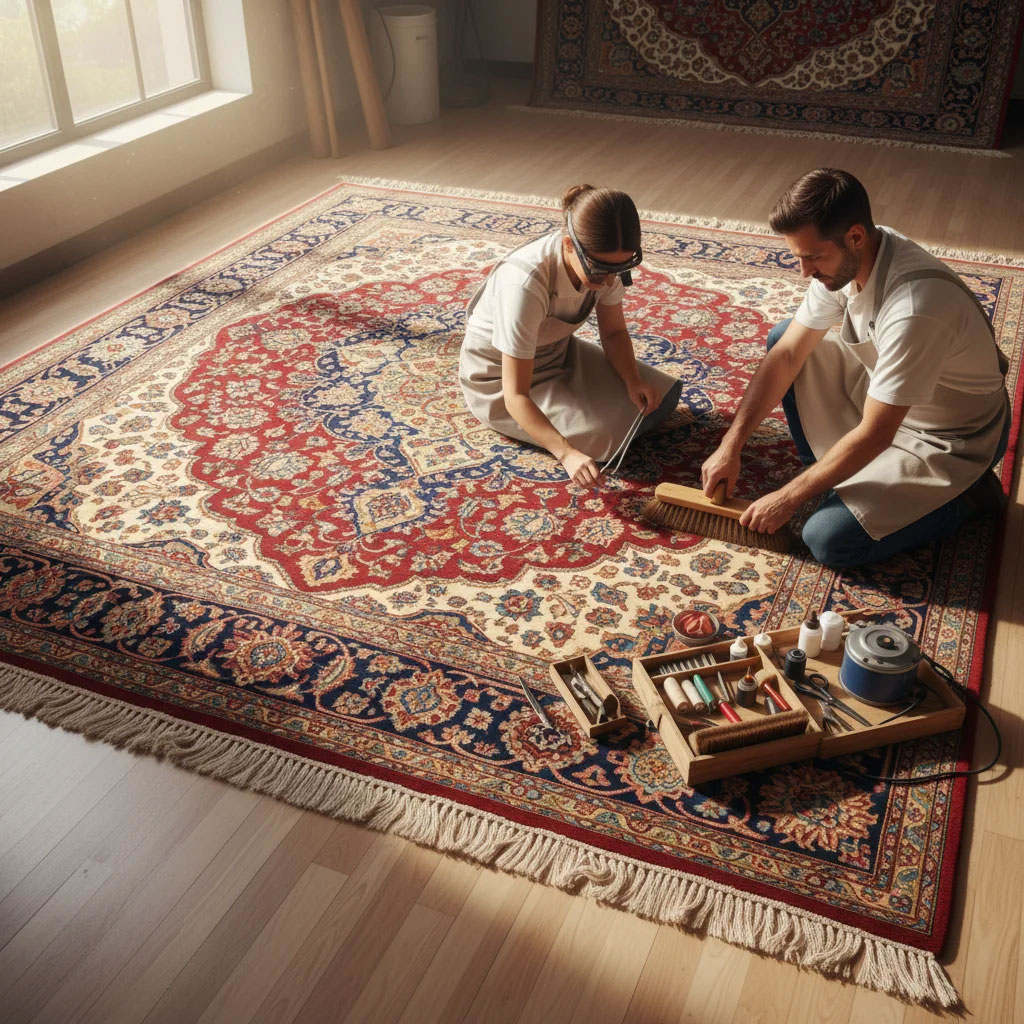 چرا فرش شما پس از شستشو به خدمات تکمیلی (موگیری، روگیری و ...) نیاز دارد؟