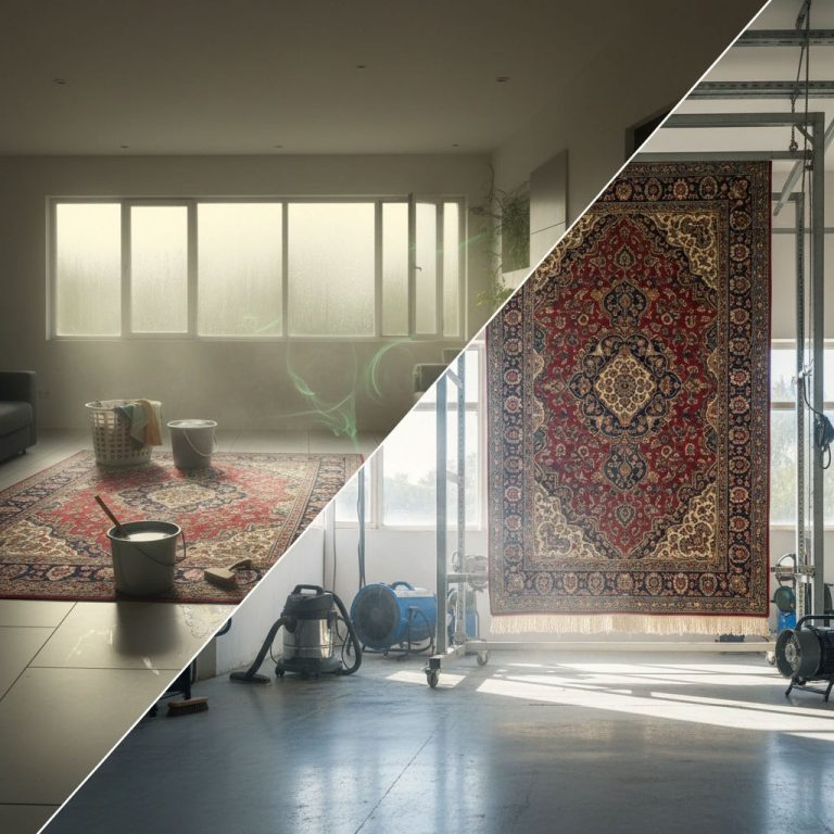 چرا فرش شما بعد از شستشو در خانه بوی نامطبوع می‌گیرد؟