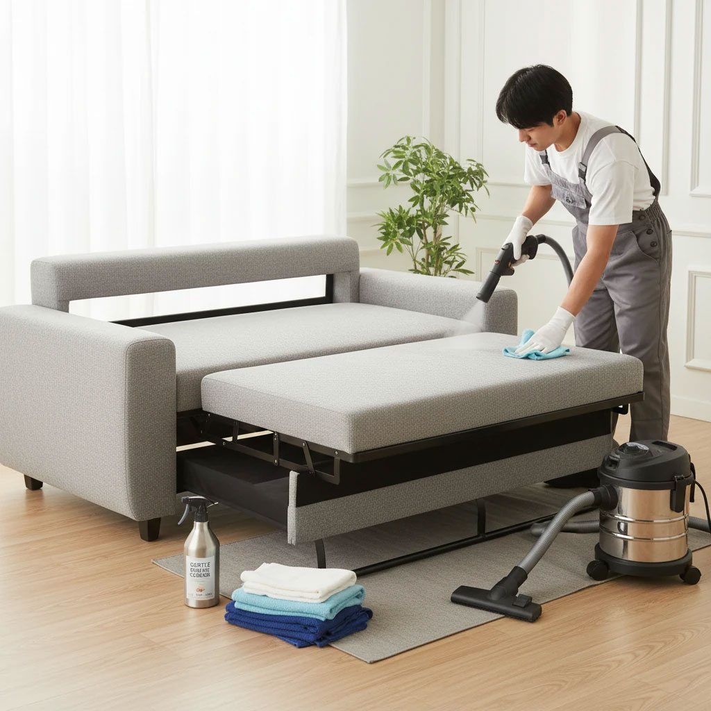 شستشوی کاناپه‌های تخت‌خواب‌شو