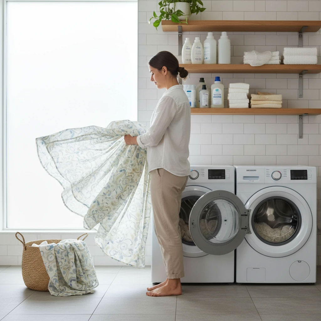 آیا شستن پرده در ماشین لباسشویی خانگی کار درستی است؟