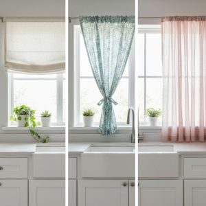 انتخاب پرده مناسب آشپزخانه با قابلیت شستشوی آسان