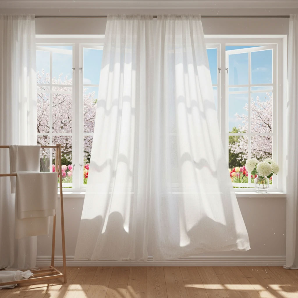 بهترین فصل برای شستشوی پرده