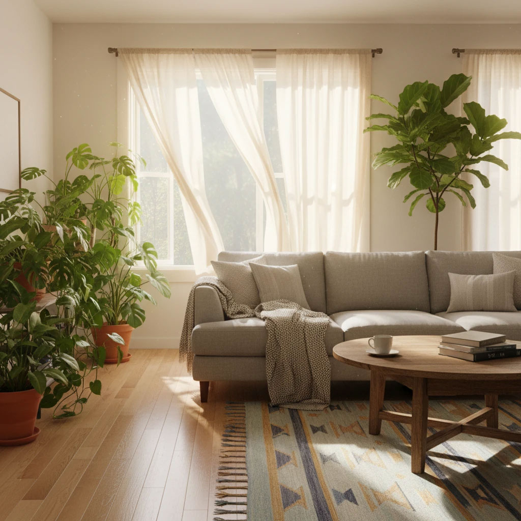 تاثیر شستشوی منظم پرده بر کیفیت هوای داخل خانه