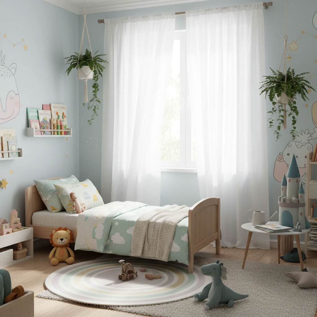 اهمیت حیاتی شستشوی پرده اتاق کودک