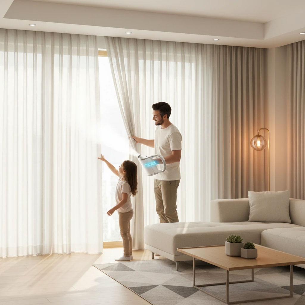 چرا شستشو پرده با بخارشو در منزل، انتخاب هوشمندانه است؟