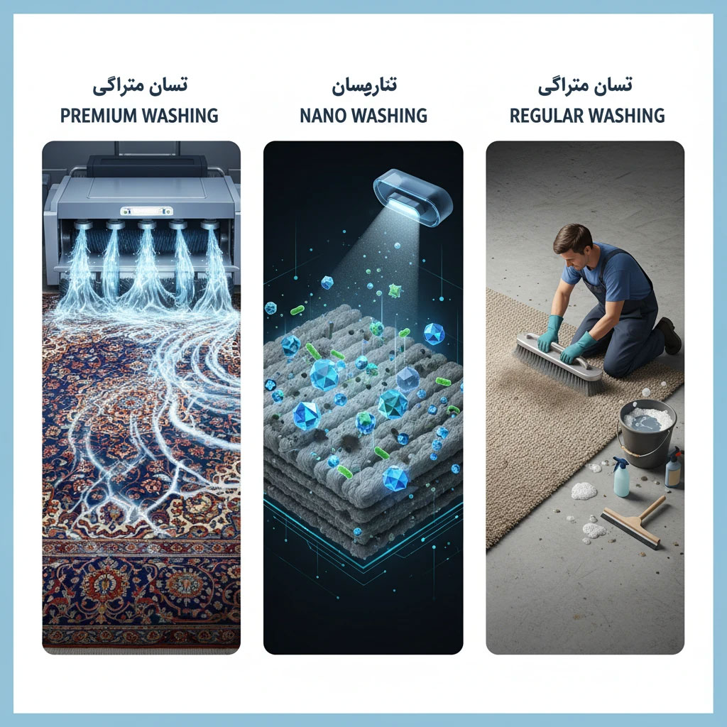 بهترین روش شستشوی فرش در قالیشویی: اعلاشویی، نانوشویی یا شستشوی معمولی؟