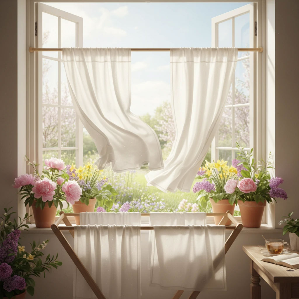 بهترین فصل برای شستشوی پرده