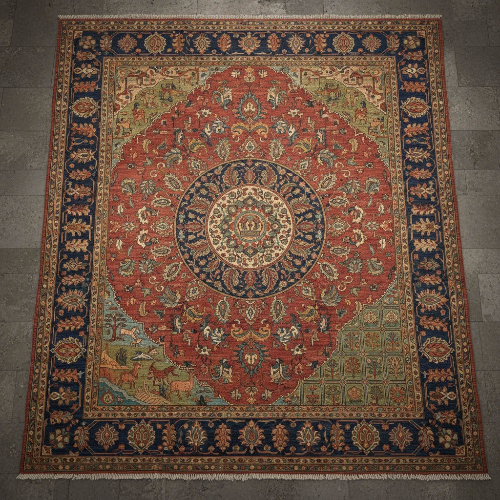 فرش ایرانی: هر گره یک کلمه، هر نقش یک داستان