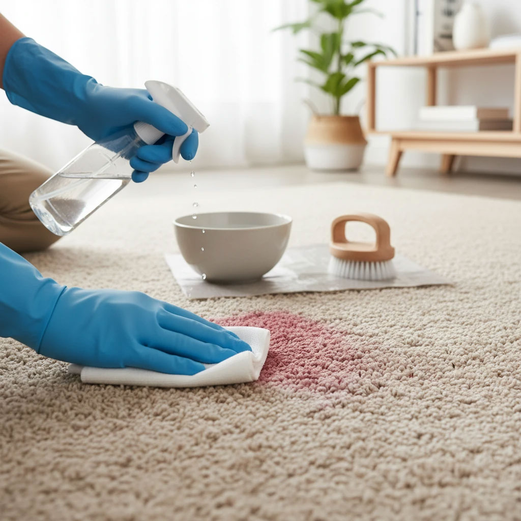 چگونه لکه انار را مانند یک متخصص از روی فرش پاک کنیم؟