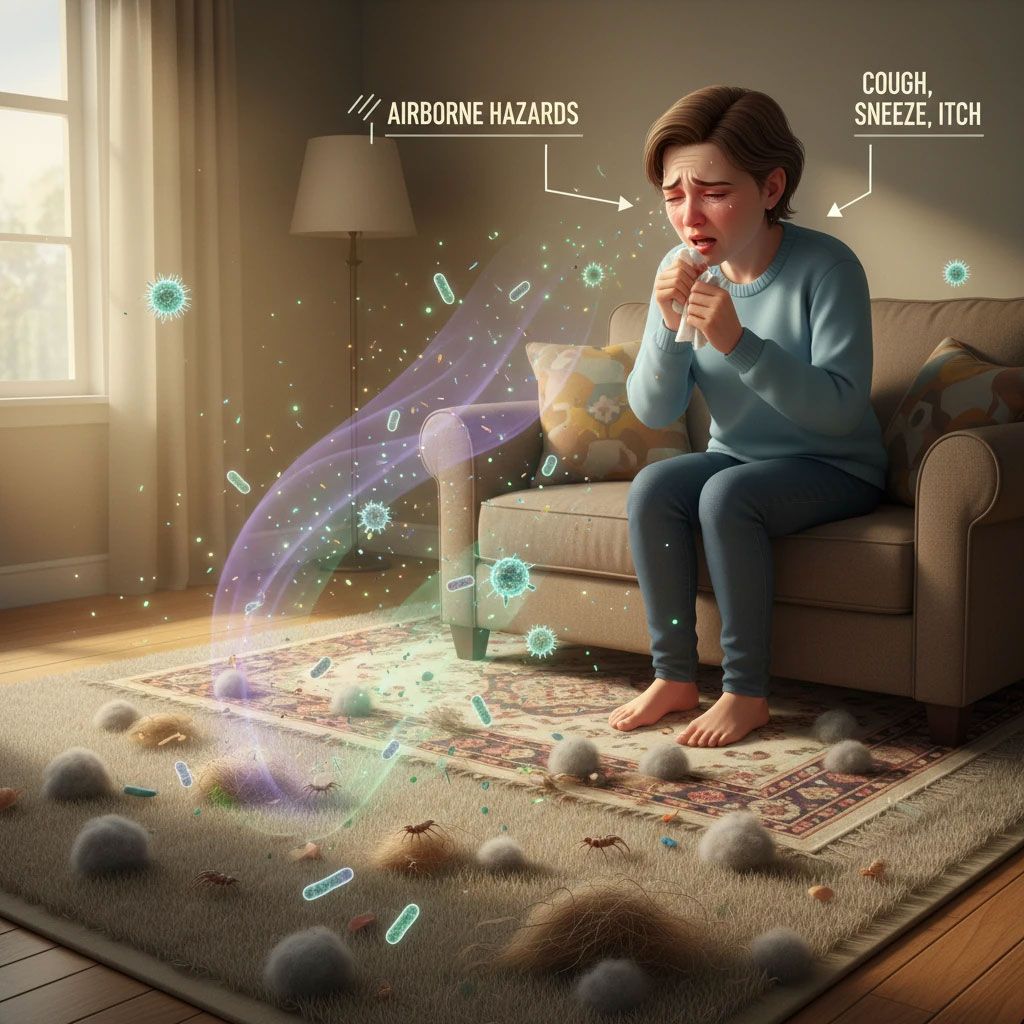 آیا فرش و قالی های کثیف می توانند شما را مریض کنند؟