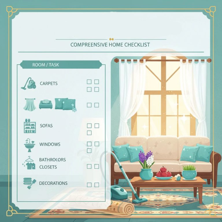 چک لیست خانه‌ تکانی عید نوروز