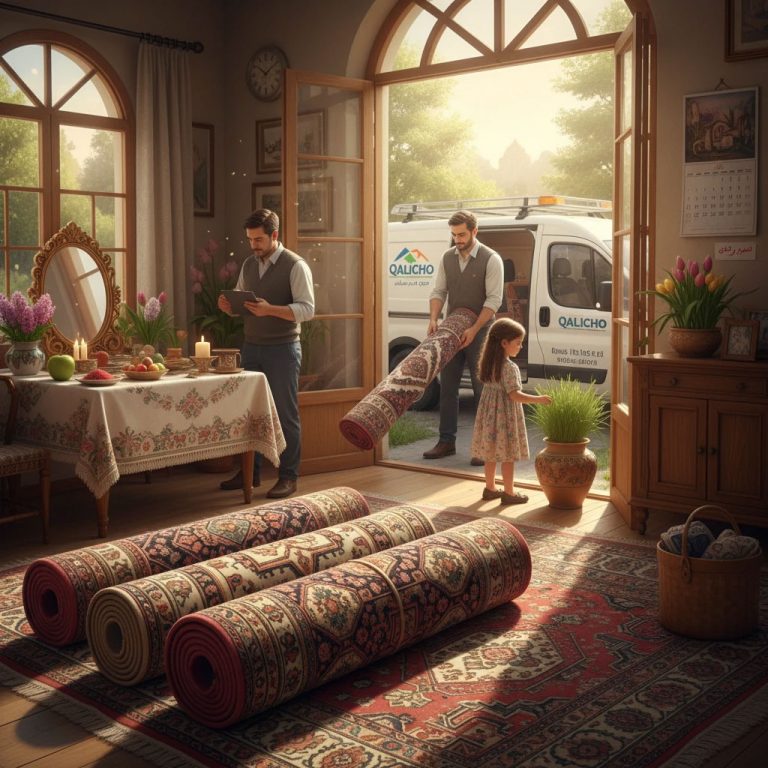 بهترین زمان سپردن فرش به قالیشویی قبل از عید