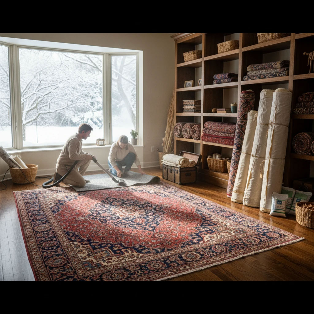 آماده‌سازی فرش برای زمستان: محافظت جامع در برابر سرما و رطوبت