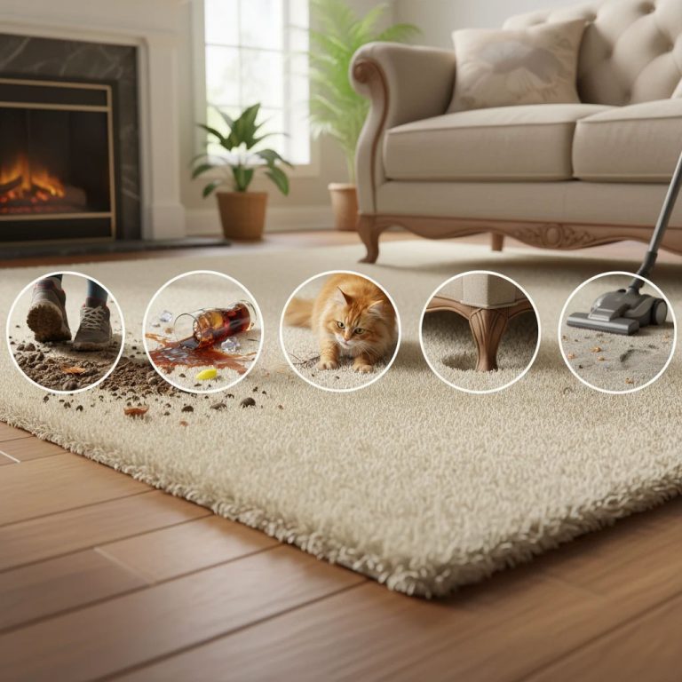 5 عادت روزمره که به فرش شما آسیب می رساند