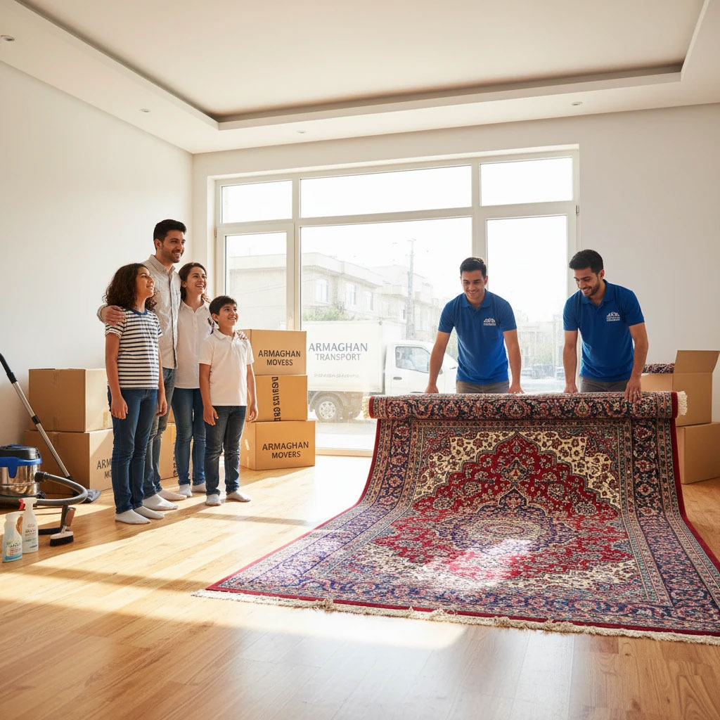 بعد از اسباب‌کشی اولین کار: شستشوی فرش برای شروعی تازه