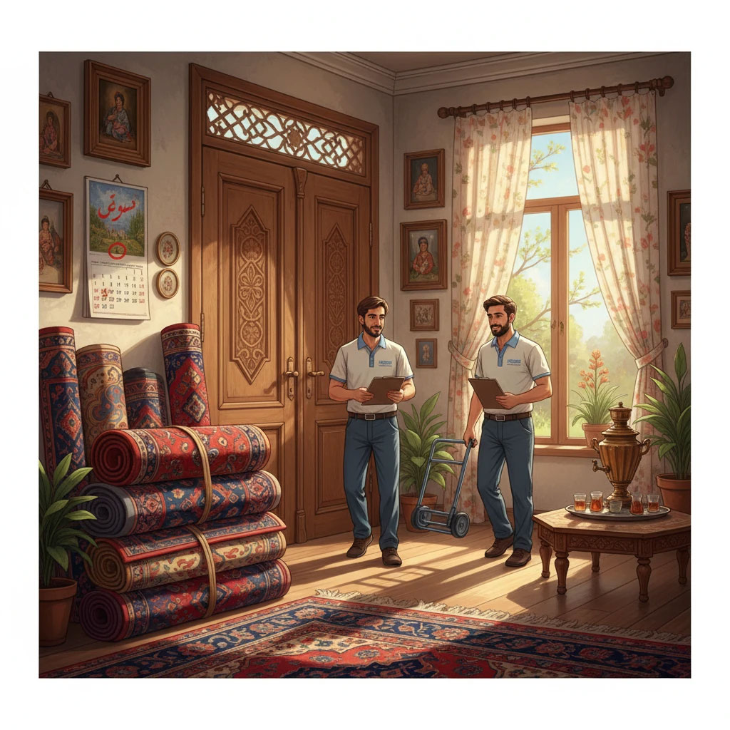 بهترین زمان سپردن فرش به قالیشویی قبل از عید