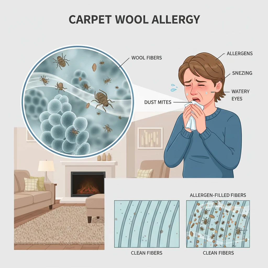 آیا آلرژی به پشم فرش یک واقعیت است؟