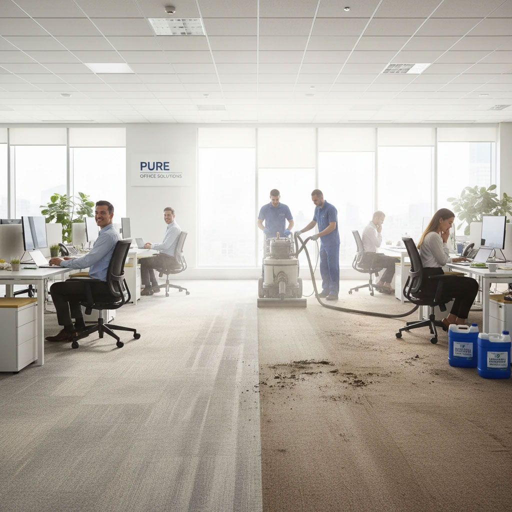 اهمیت شستشوی منظم موکت های اداری و تجاری