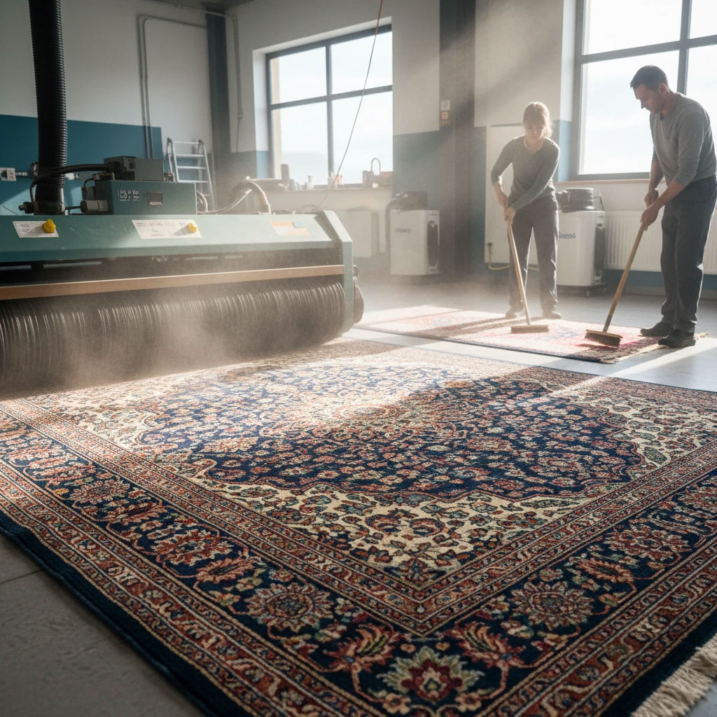 گردگیری و غبارگیری عمیق فرش و قالی: چرا و چگونه؟