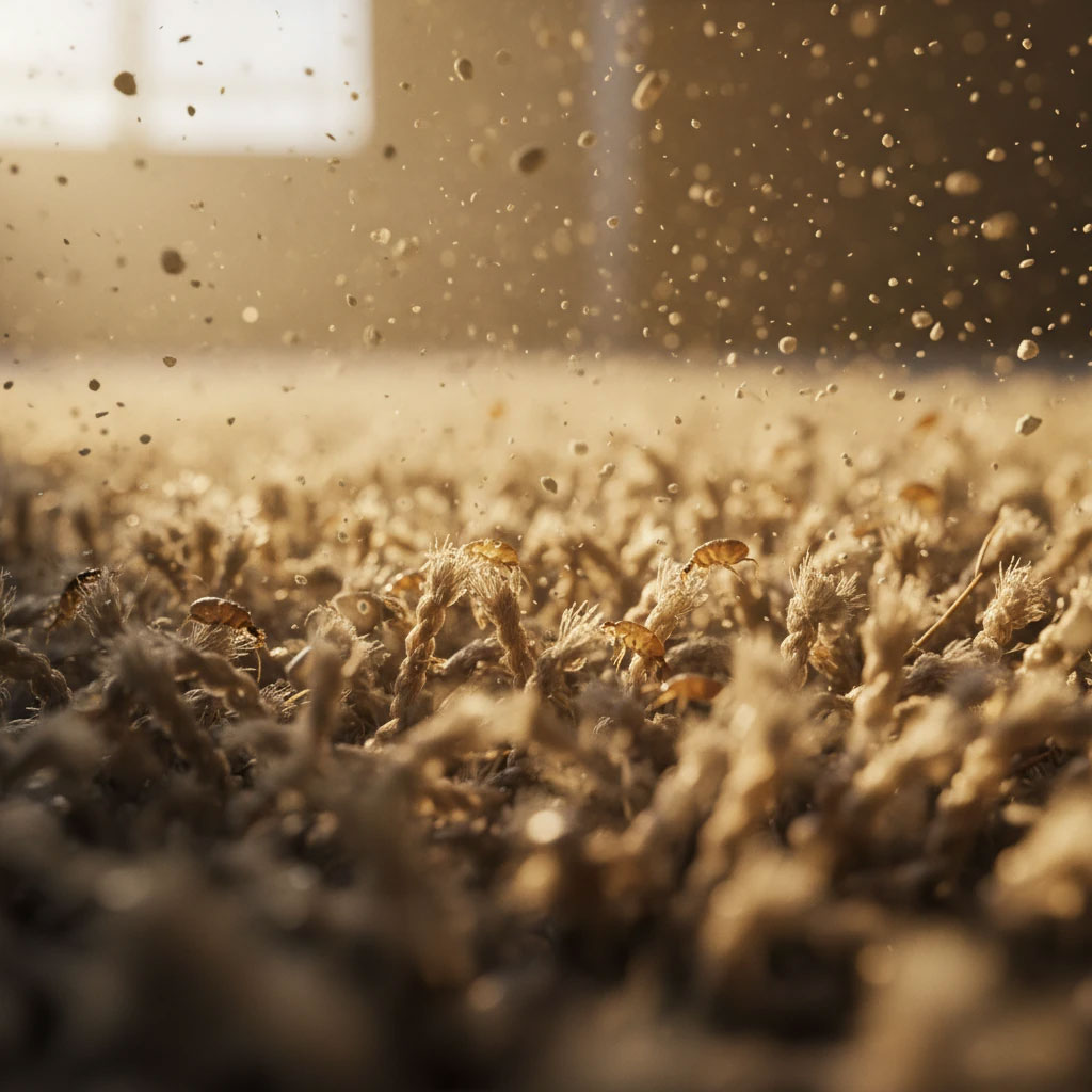 فرش شما: پناهگاه دنج کنه‌ها و آلرژن‌ها