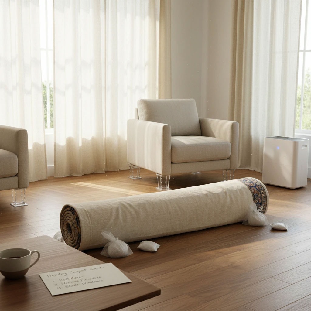 نگهداری از فرش در ایام سفر: سفری با خیال آسوده