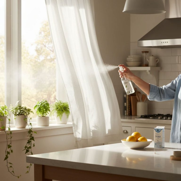 از بین بردن بوی غذا از پرده ها