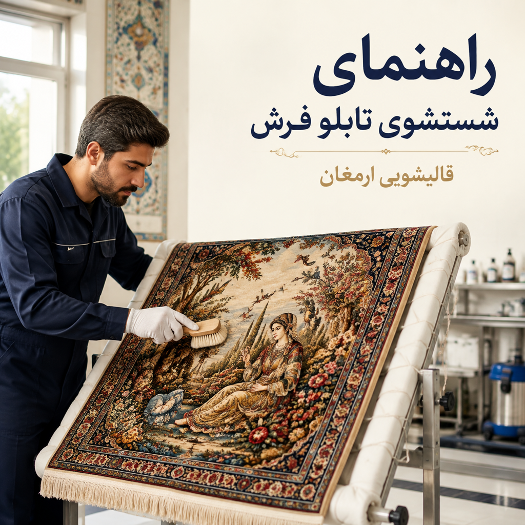 راهنمای شستشوی تابلو فرش