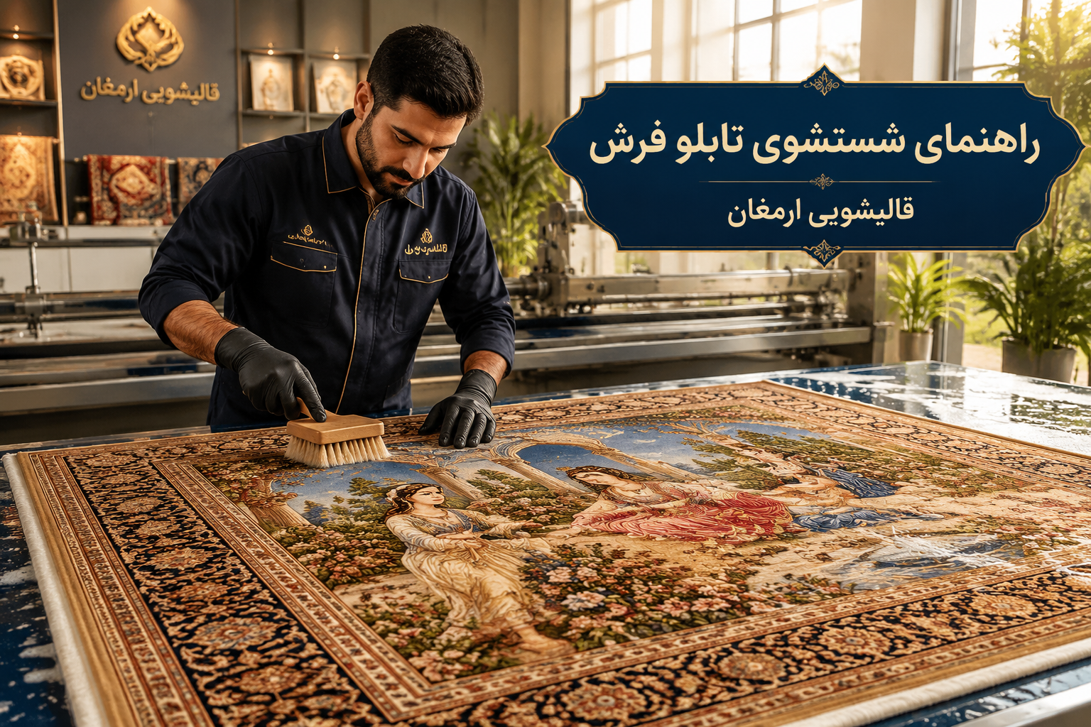 راهنمای شستشوی تابلو فرش