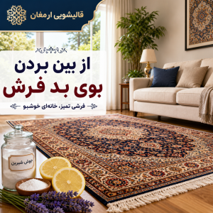 از بین بردن بوی بد فرش