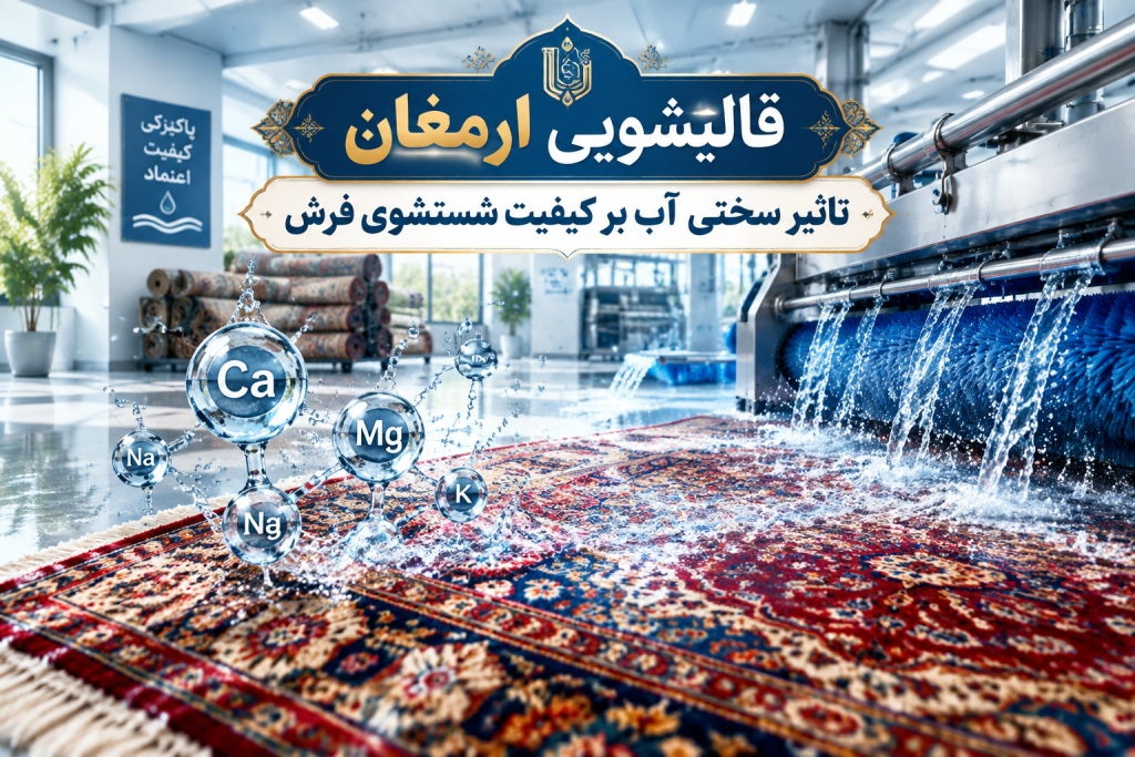 تأثیر سختی آب بر کیفیت شستشوی فرش؛ چرا فرش شما آنطور که باید تمیز نمیشود؟