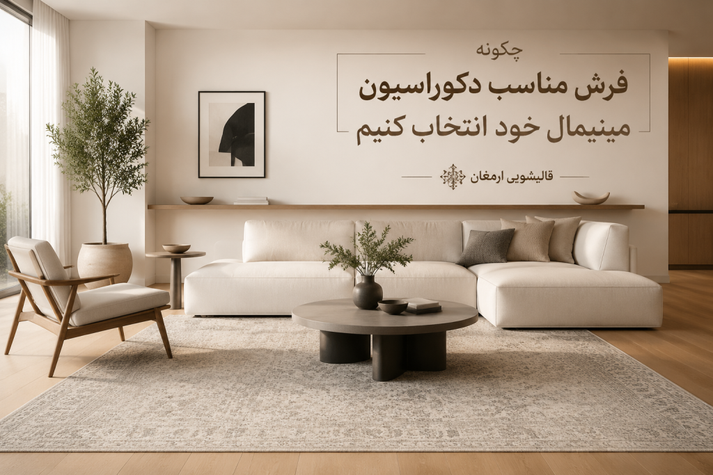 چگونه بهترین فرش را برای دکوراسیون مینیمال خود انتخاب کنیم؟