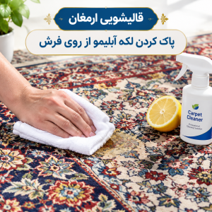 پاک کردن لکه آبلیمو از روی فرش
