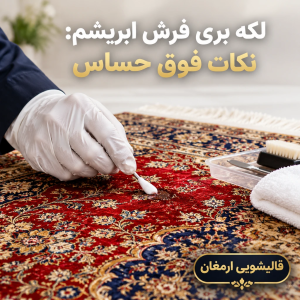لکه بری فرش ابریشم: نکات فوق حساس
